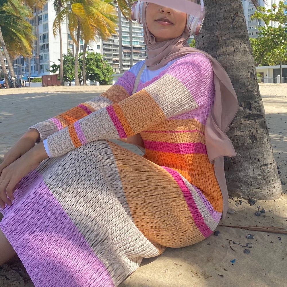 Crochet maxi dress